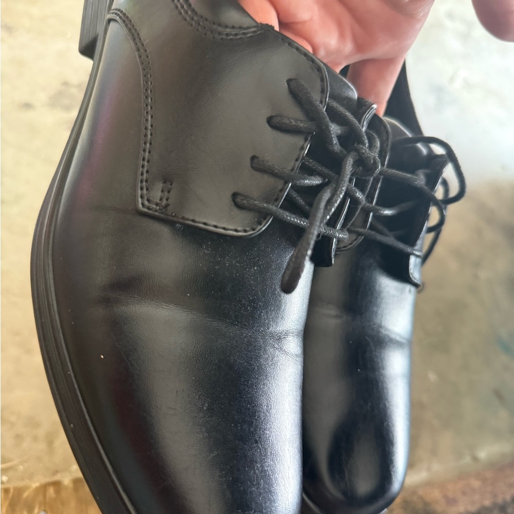 White Stag Black Kids Dress Shoes